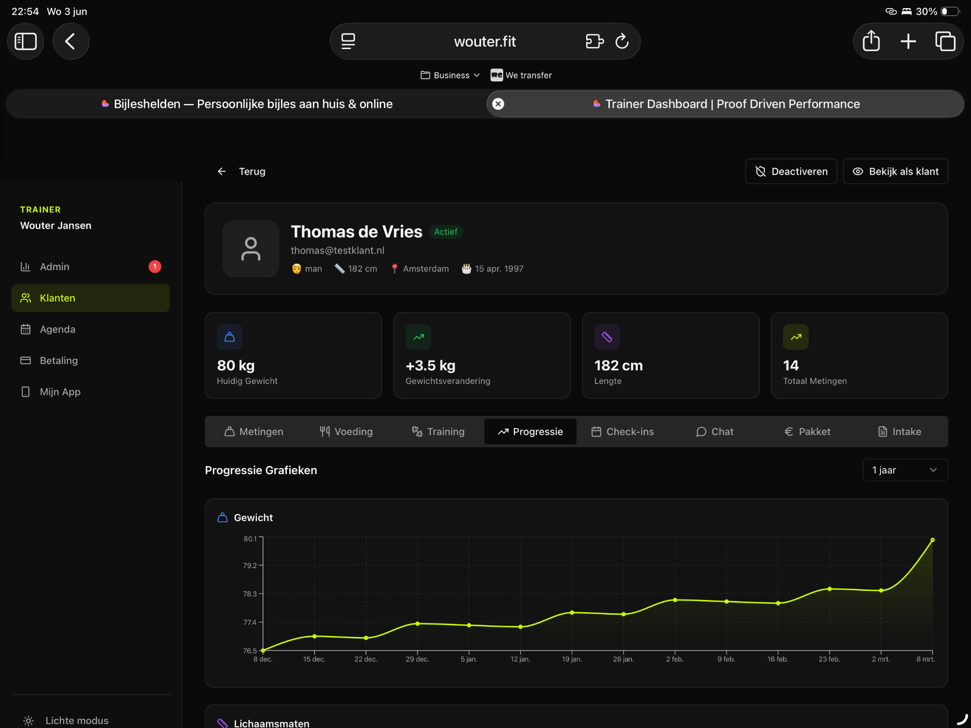 Admin-dashboard (coach-cockpit)