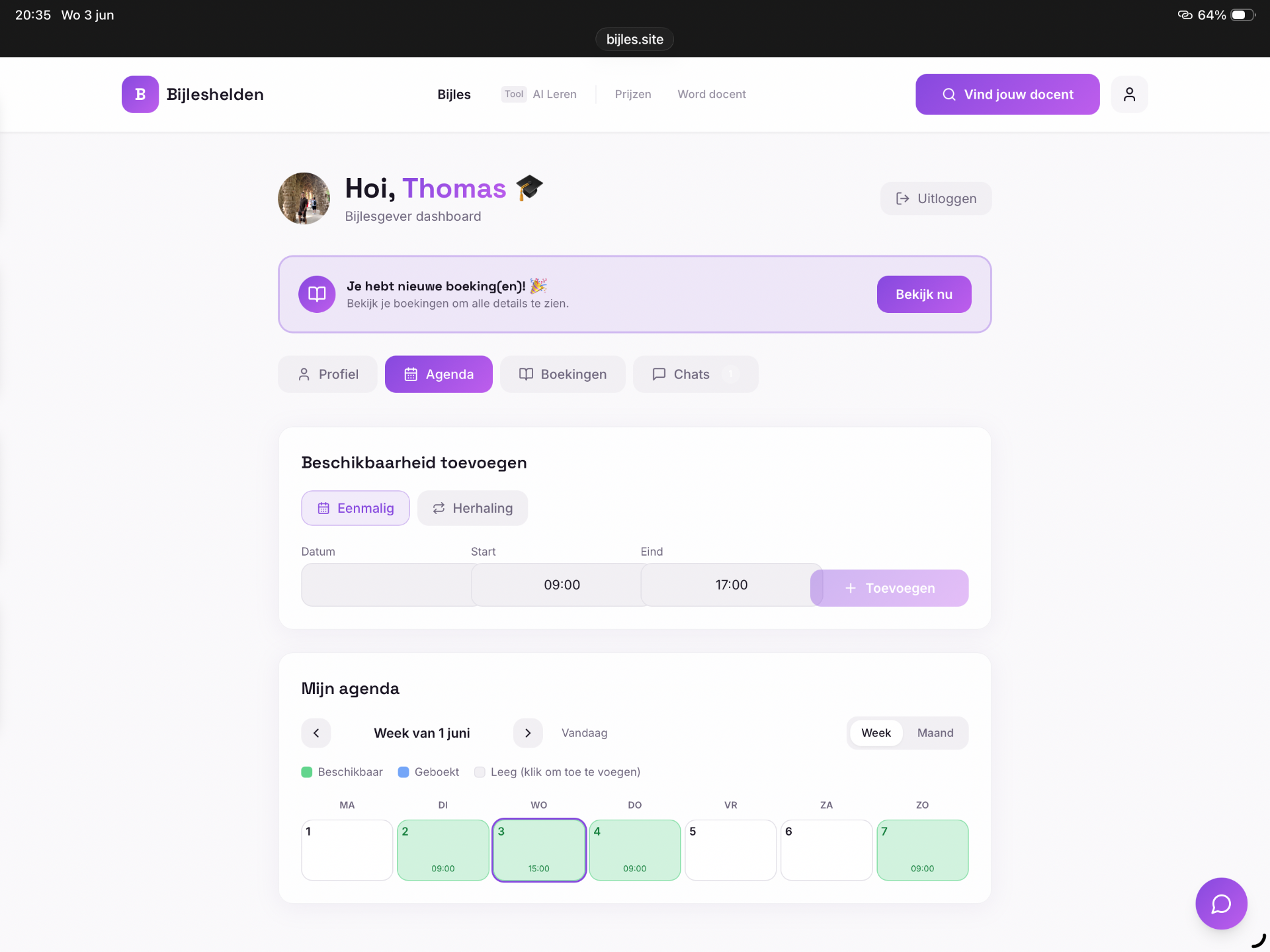 Docent-dashboard