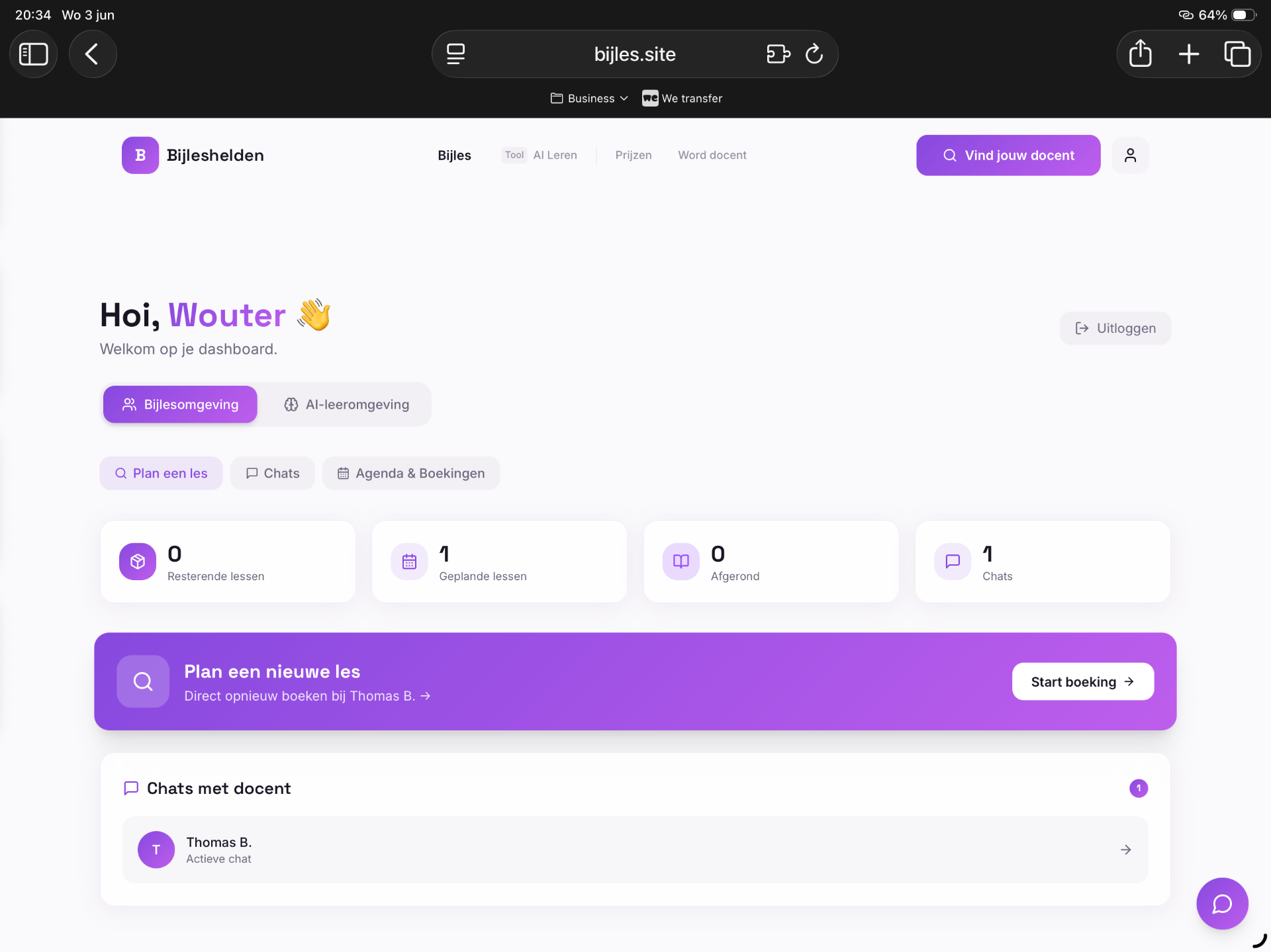 Ouder/leerling-dashboard